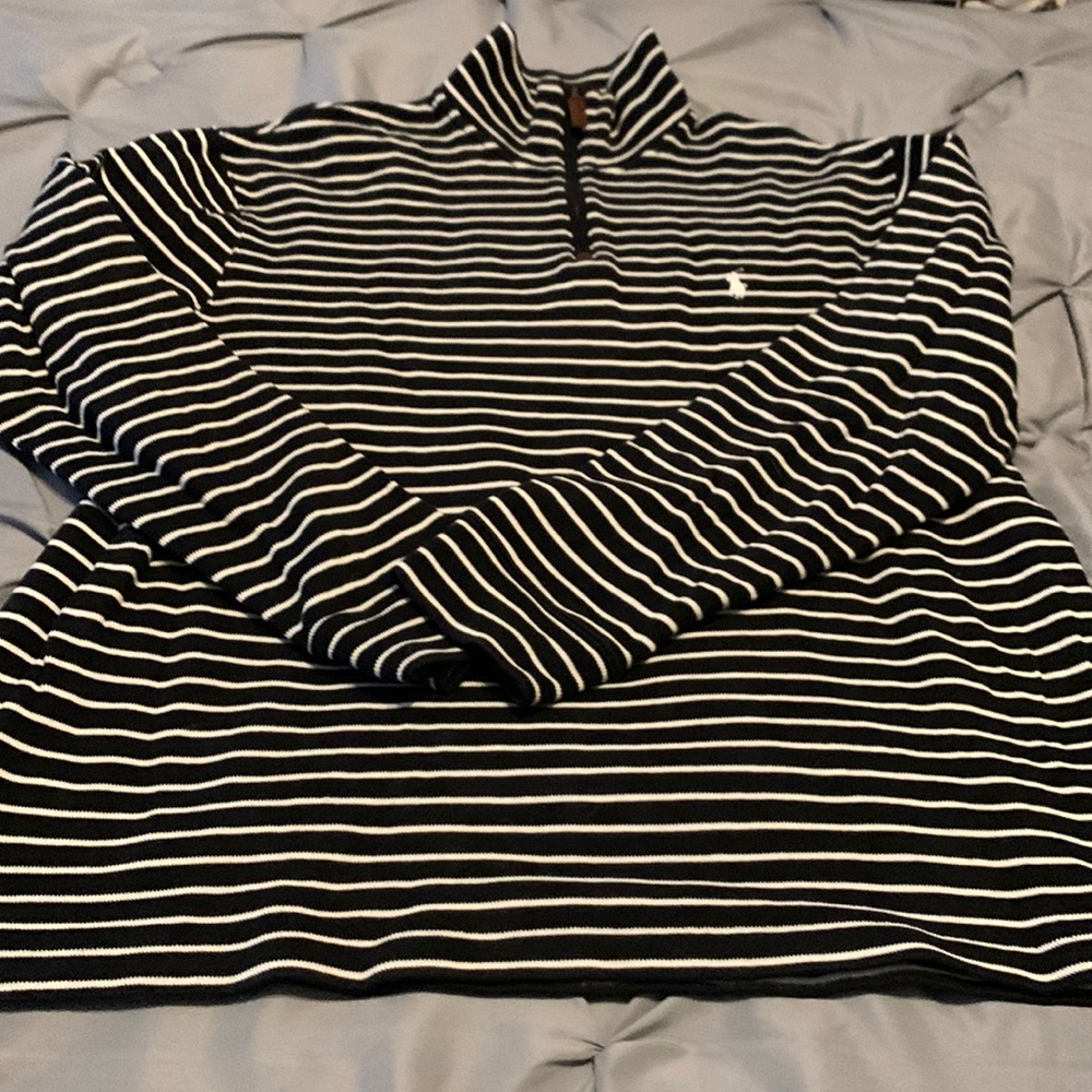 Polo Ralph Lauren sweater with zipper placket. Great Condition!
